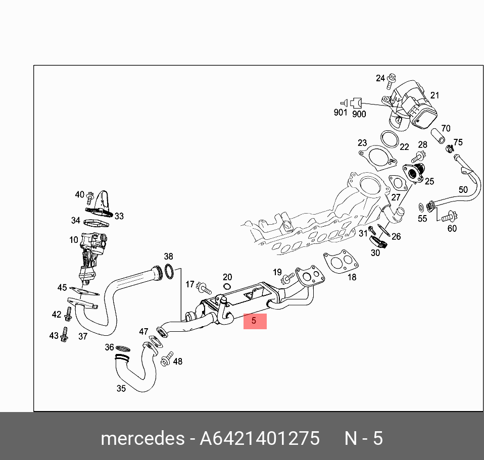 A6421401275 MERCEDES-BENZ ТЕПЛООБМЕННИК