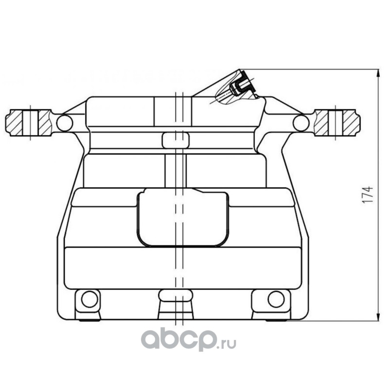 CF800443 TRIALLI Суппорт тормозной для автомобилей Ford Transit (13-) передний правый d=48мм (диск 308/310мм)