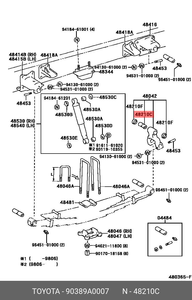 90389A0007 TOYOTA Втулка