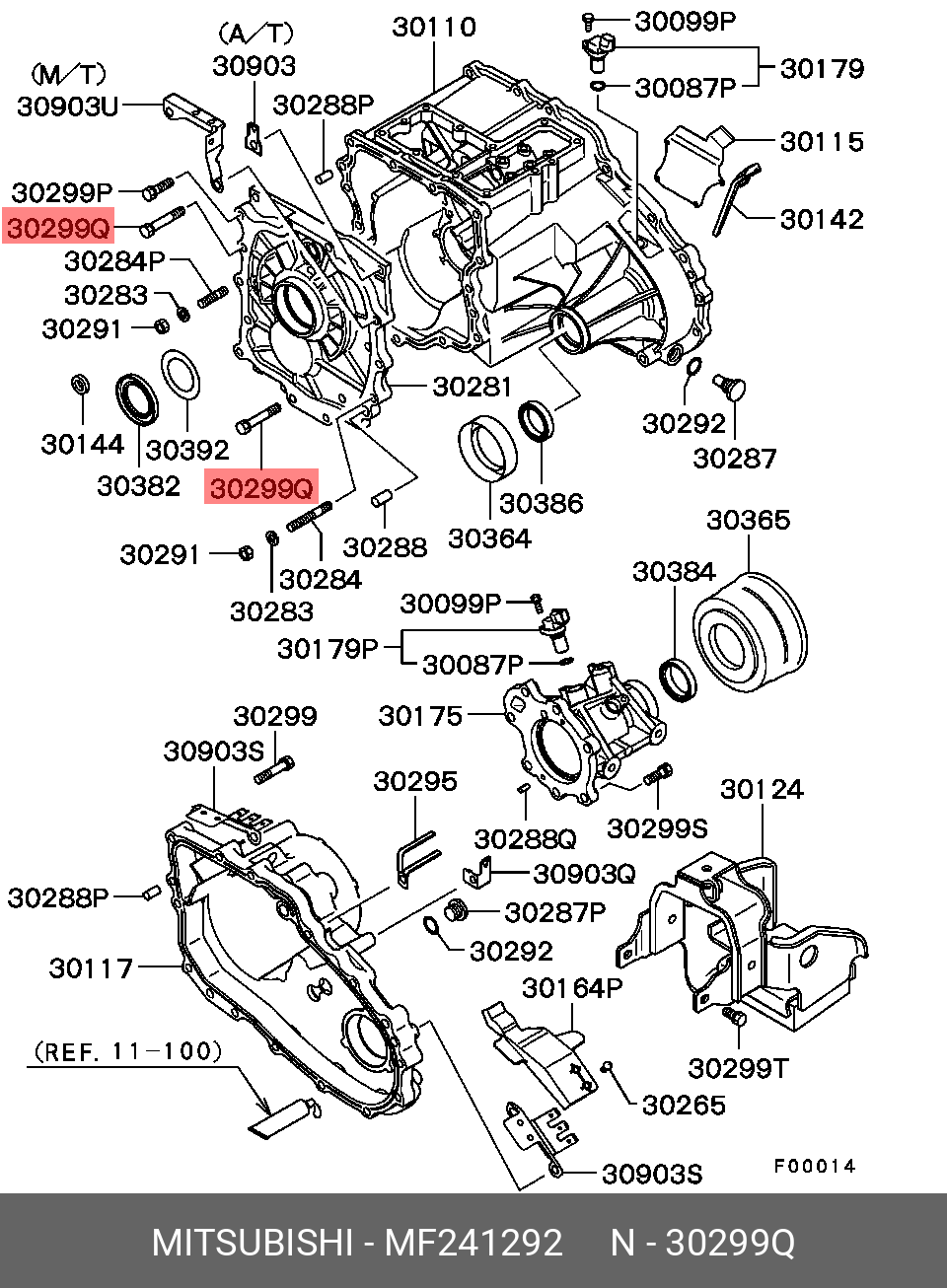 MF241292 MITSUBISHI БОЛТ РАМЫ 12Х30