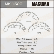 MK1523 MASUMA Колодки  барабанные MASUMA