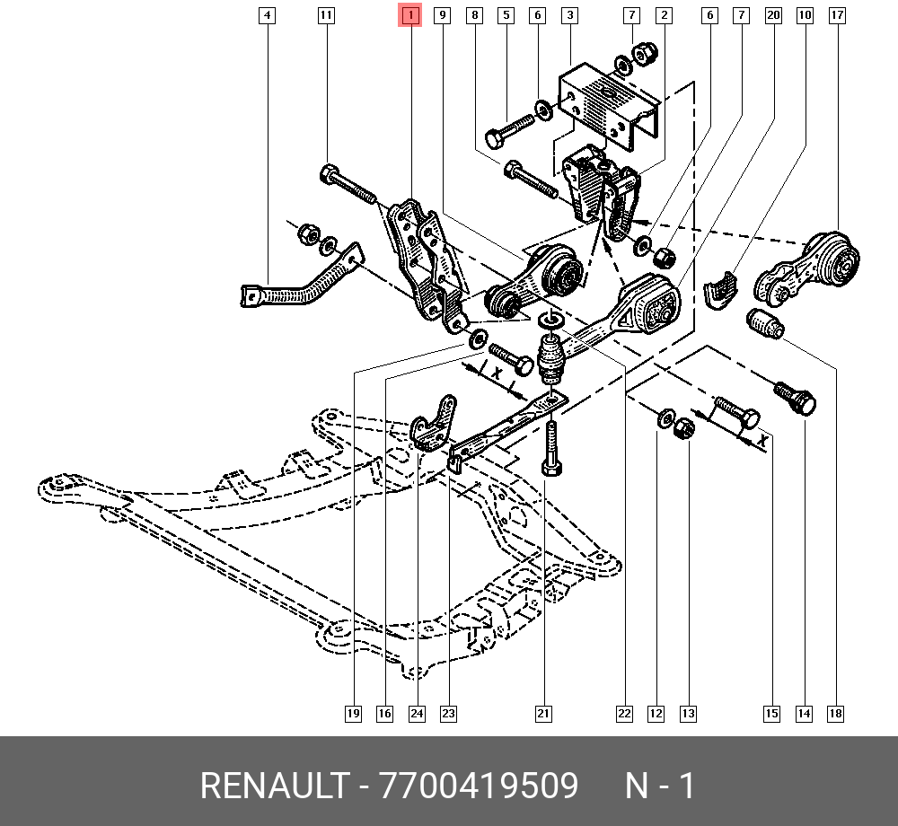 7700419509 RENAULT -