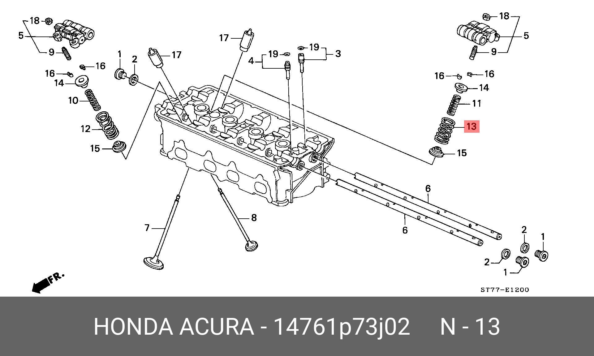 14761P73J02 HONDA -