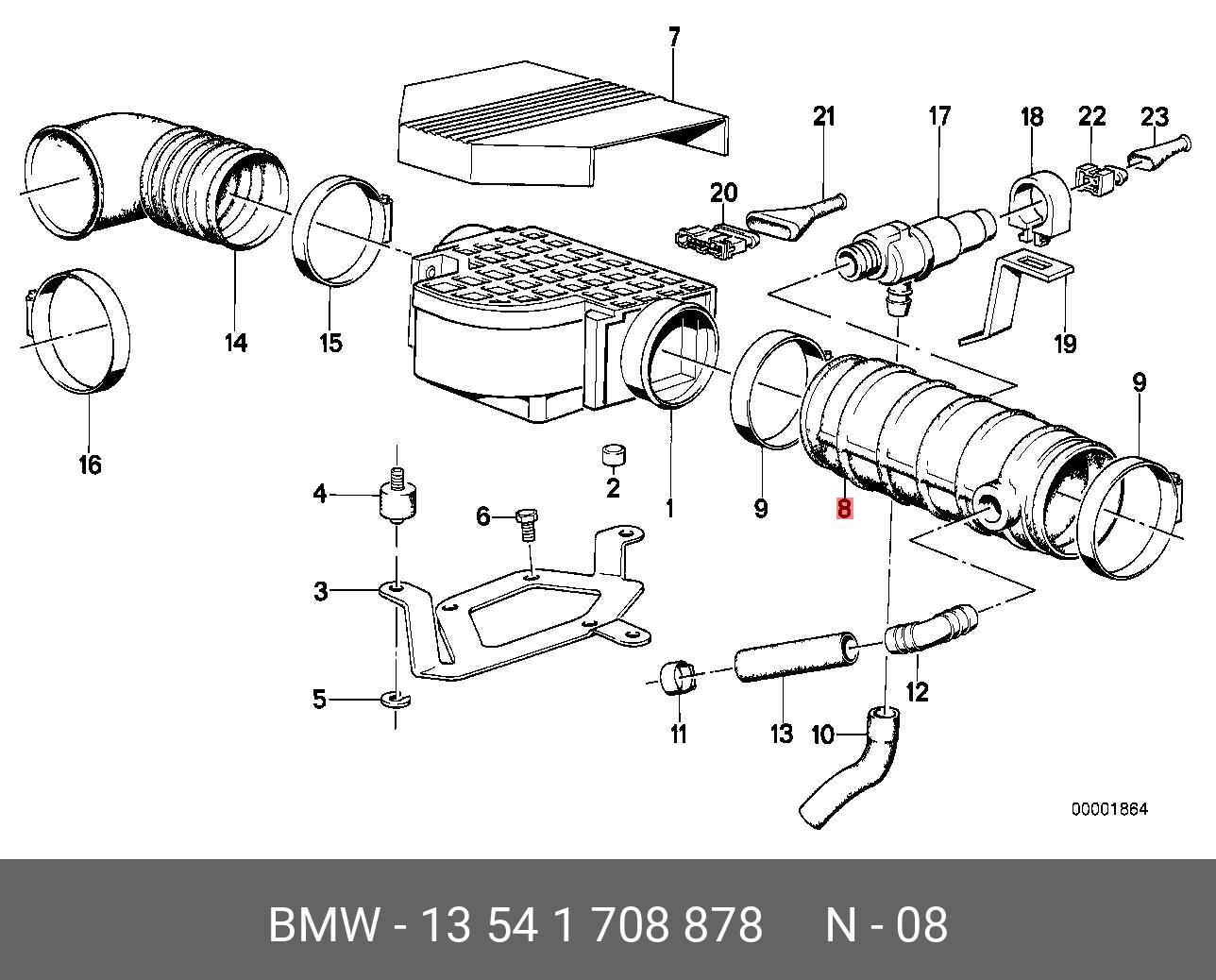 13541708878 BMW гофрированный кожух