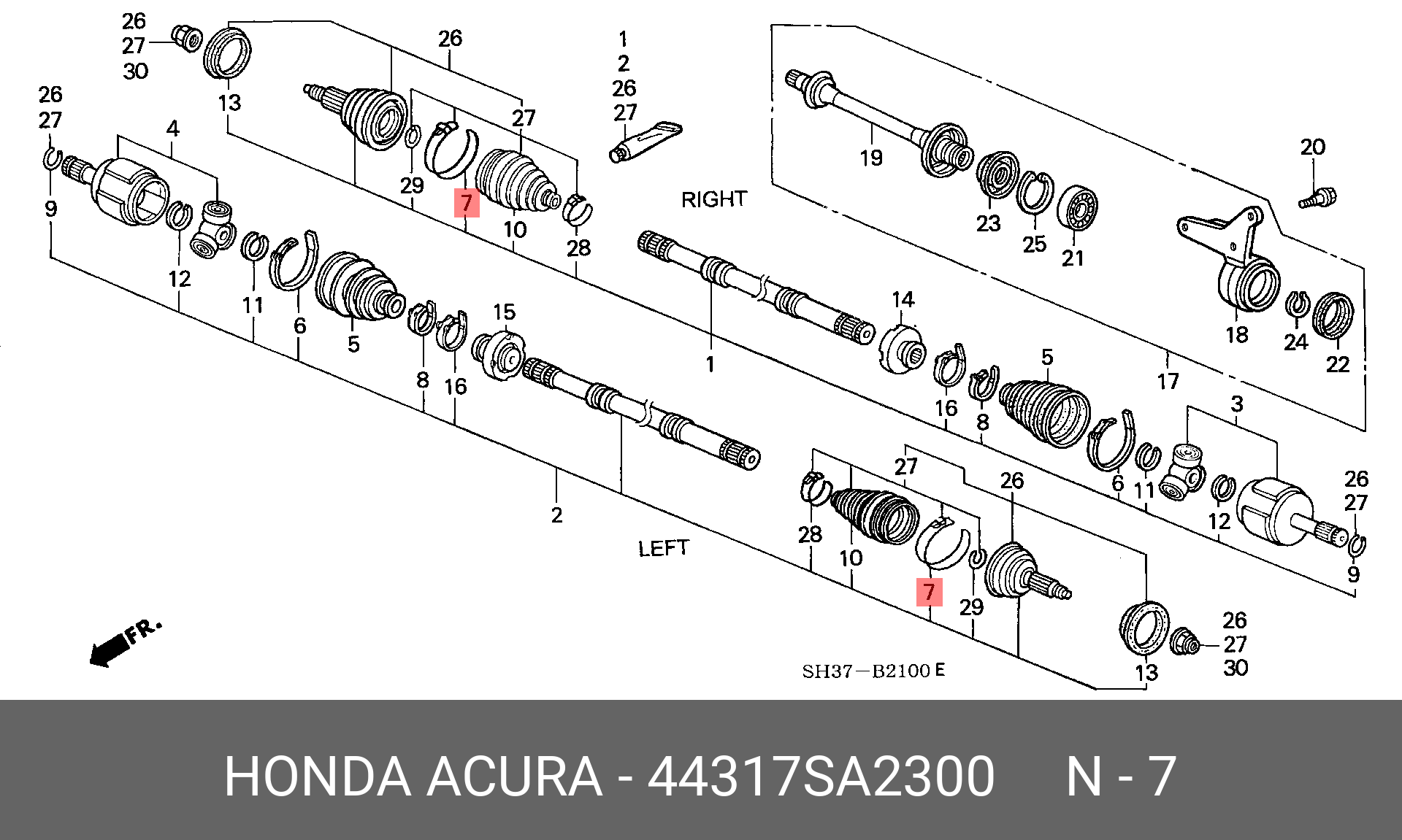 44317SA2300 HONDA -