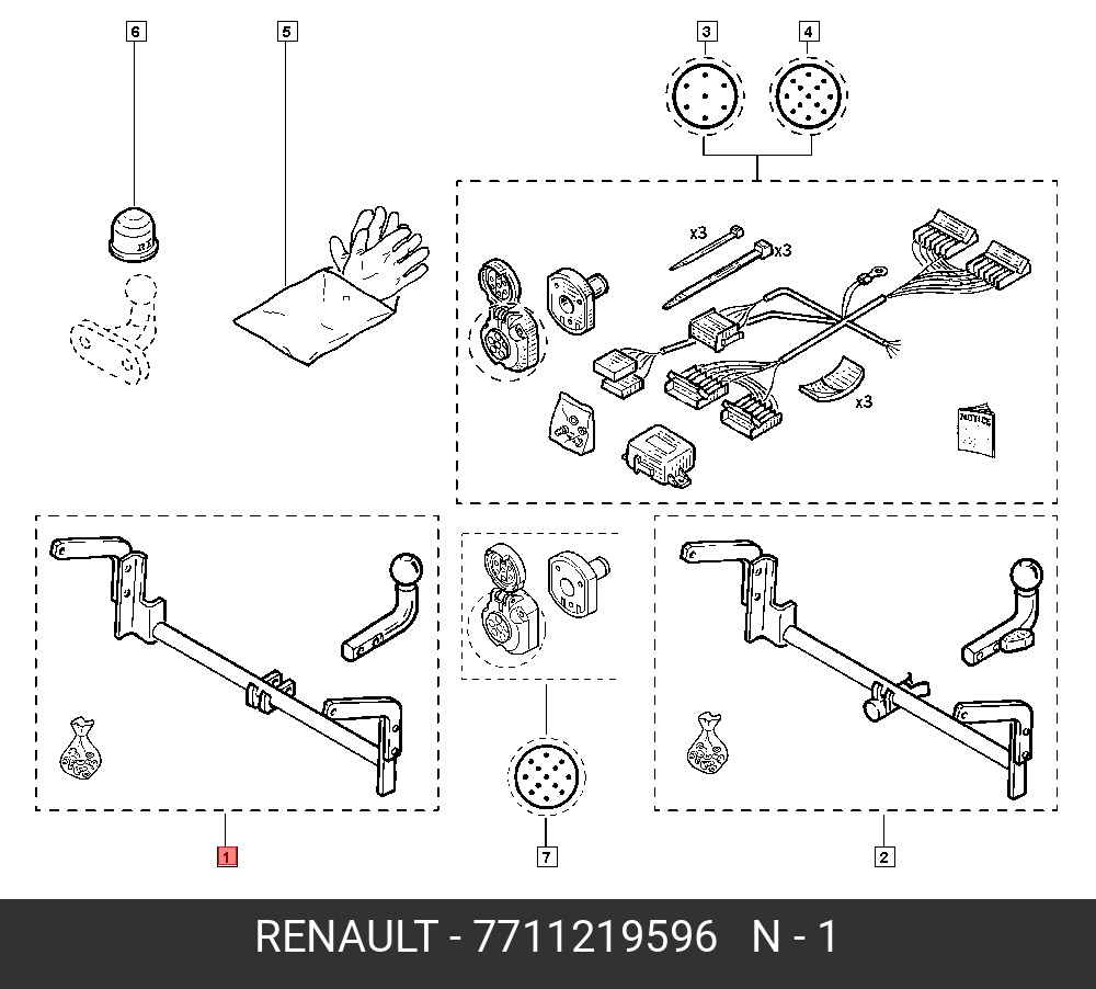 7711219596 RENAULT -