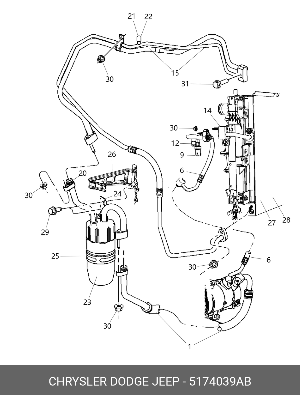 05174039AB CHRYSLER -
