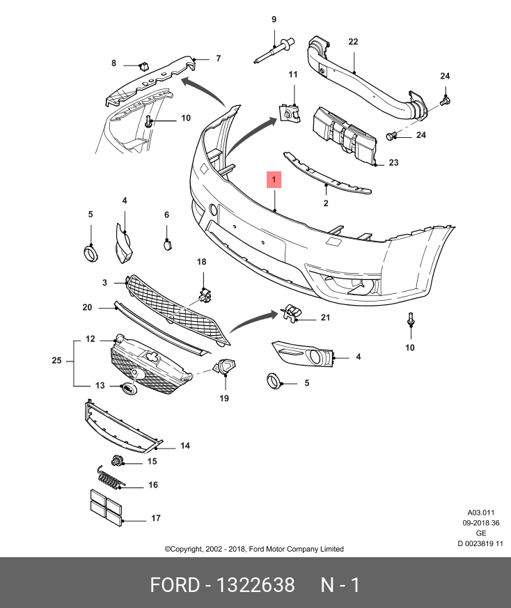 1 132 695 FORD Крышка БуксировоЧного Крюка - Купить в интернет-магазине e-tape.r