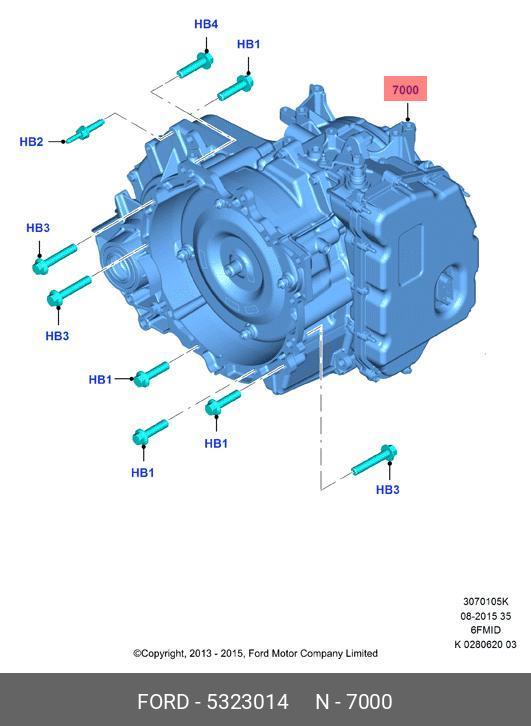 5323014 FORD АКПП в сборе