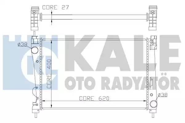 Радиатор, охлаждение двигателя KALE OTO RADYATOR 368600