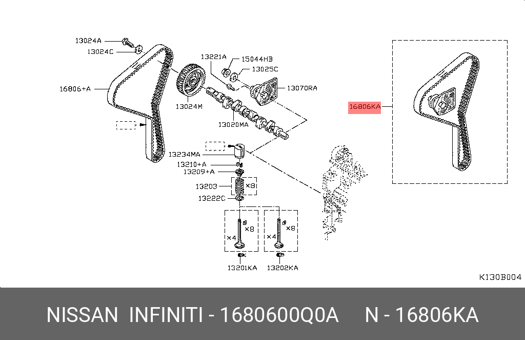 1680600Q0A NISSAN РЕМЕНЬ ПРИВОДНОЙ КЛИНОВЫЙ