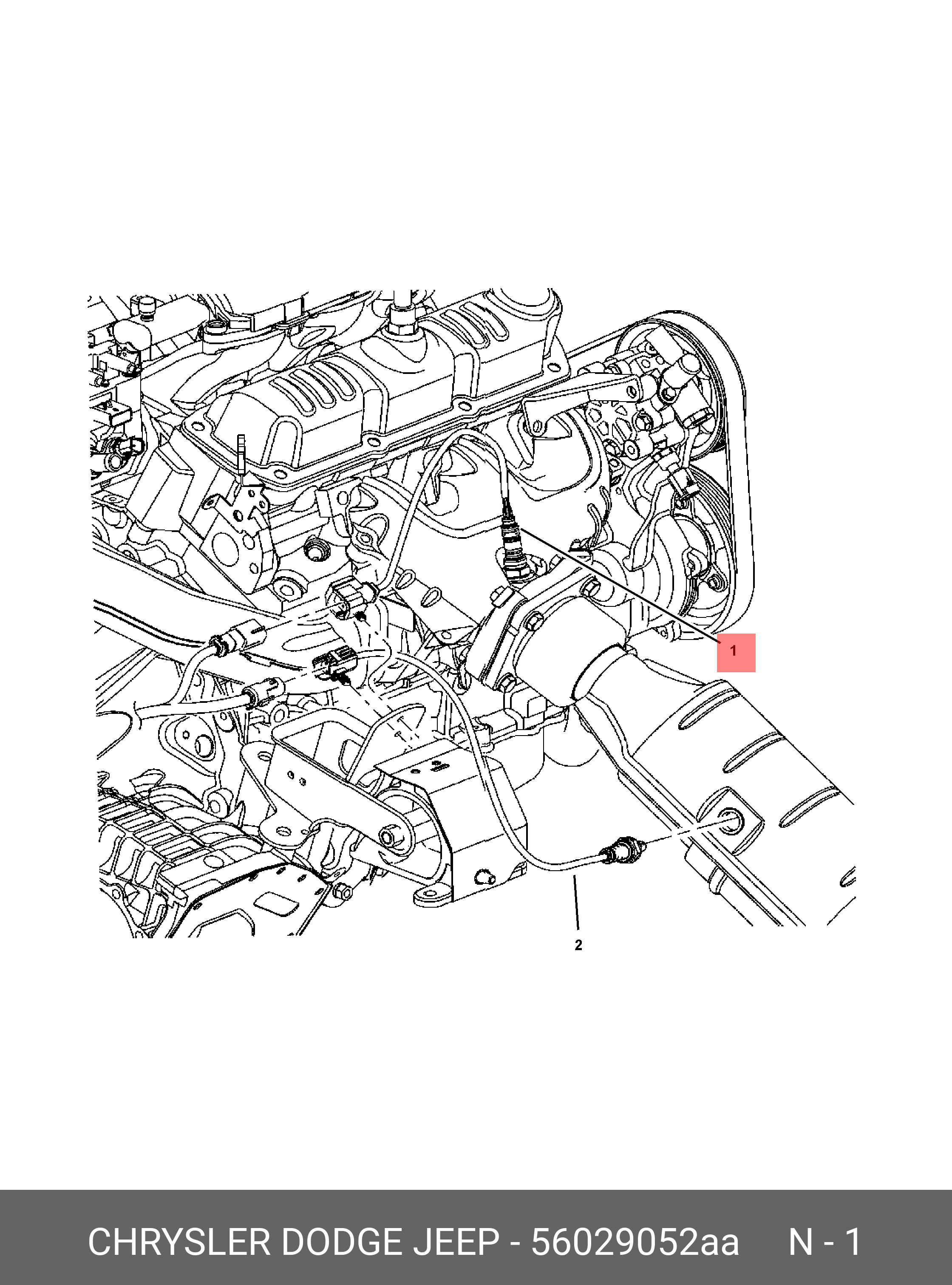 56029052AA CHRYSLER Лямбда-зонд
