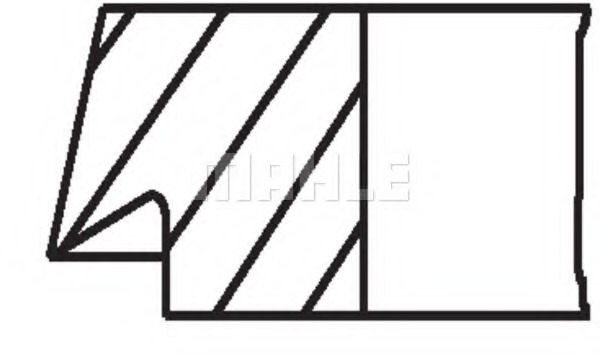 03764N0 MAHLE Комплект поршневых колец