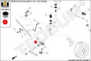 00726013 TEDGUM Сайлентблок рычага подвески