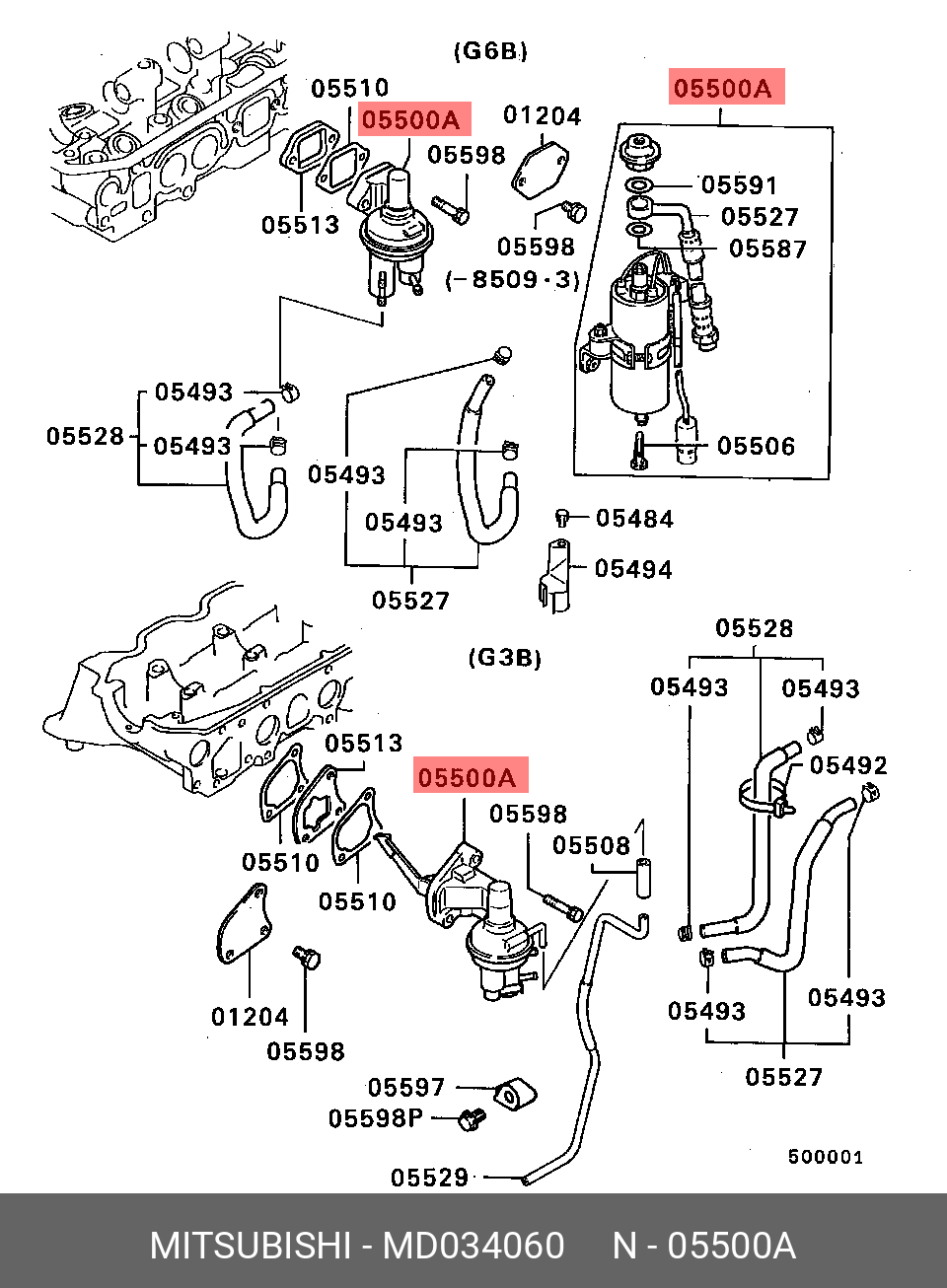 MD034060 MITSUBISHI Топливный насос