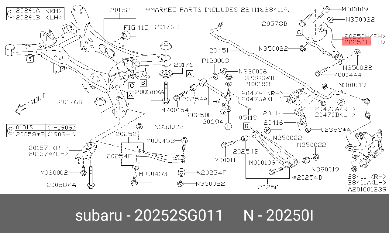 20252SG011 SUBARU 