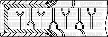 9109102050 YENMAK 83,20 mm.Кольца поршневые к-т на цилиндр