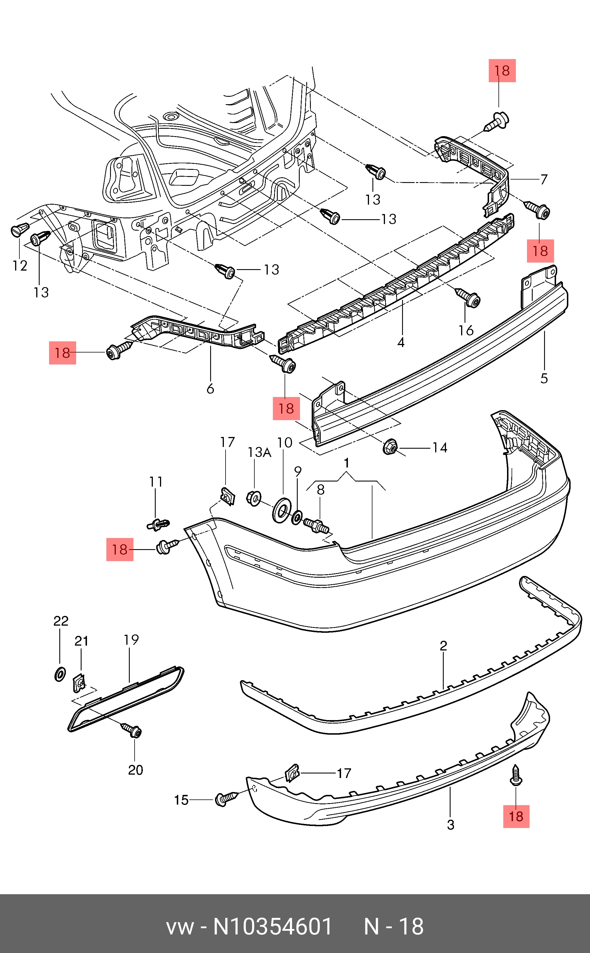 How to remove front and rear bumper VW POLO (2001-2009)