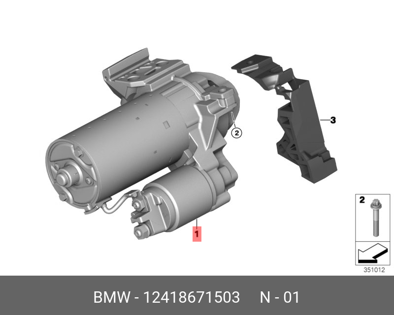 12418671503 BMW Стартер