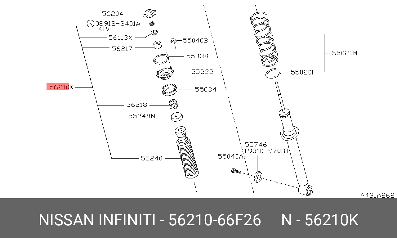 5621066F26 NISSAN Амортизатор