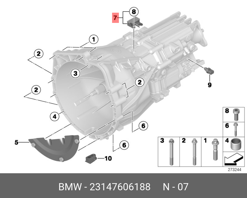 23147606188 BMW Датчик нейтрали
