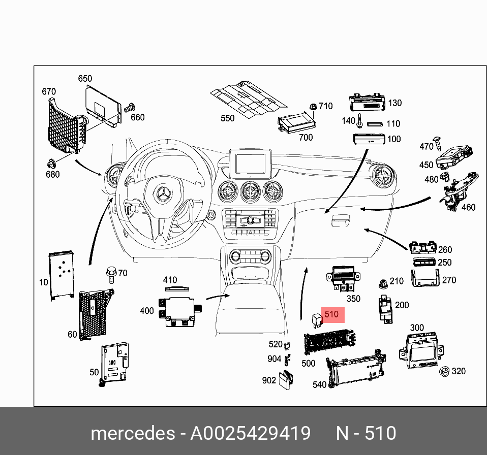 A0025429419 MERCEDES-BENZ РЕЛЕ