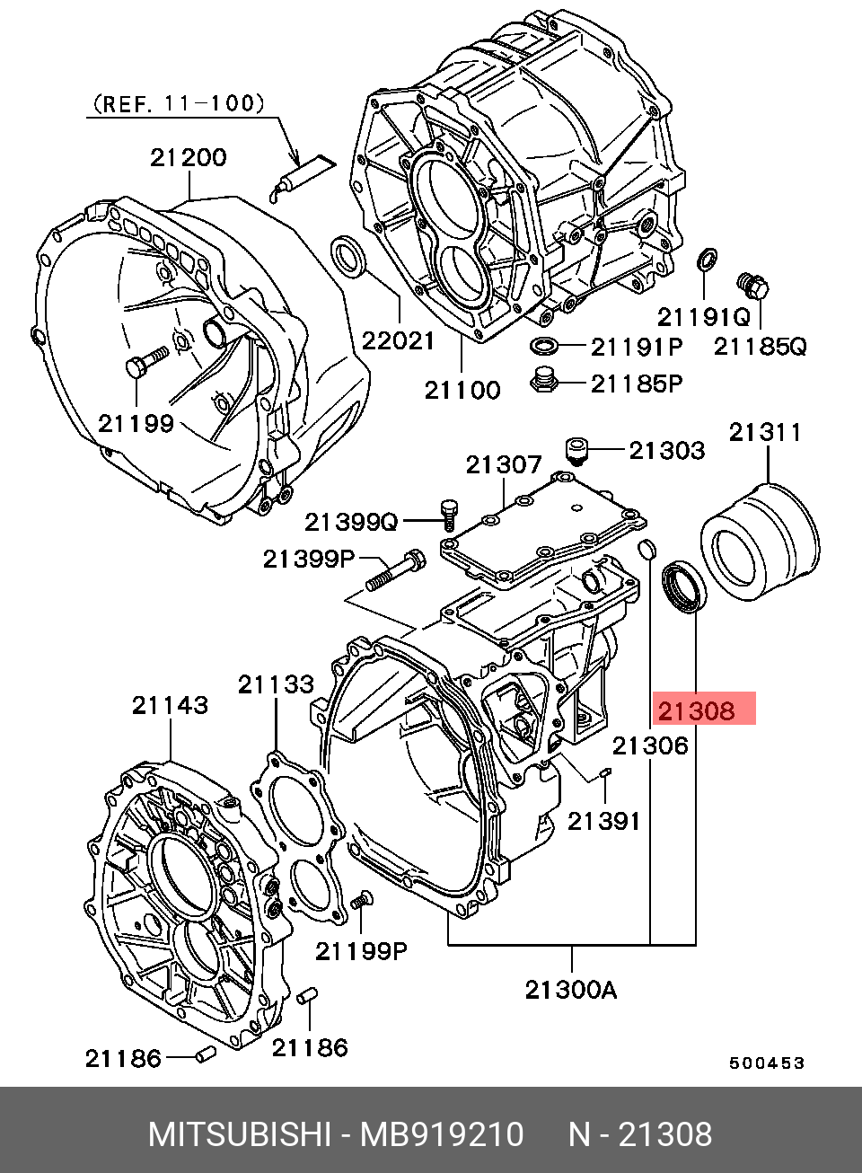 MB919210 MITSUBISHI САЛЬНИК