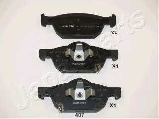 PA407AF JAPANPARTS Комплект тормозных колодок, дисковый тормоз