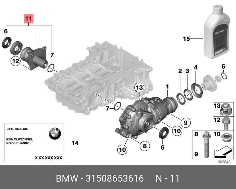 31508653616 BMW Опорный кронштейн