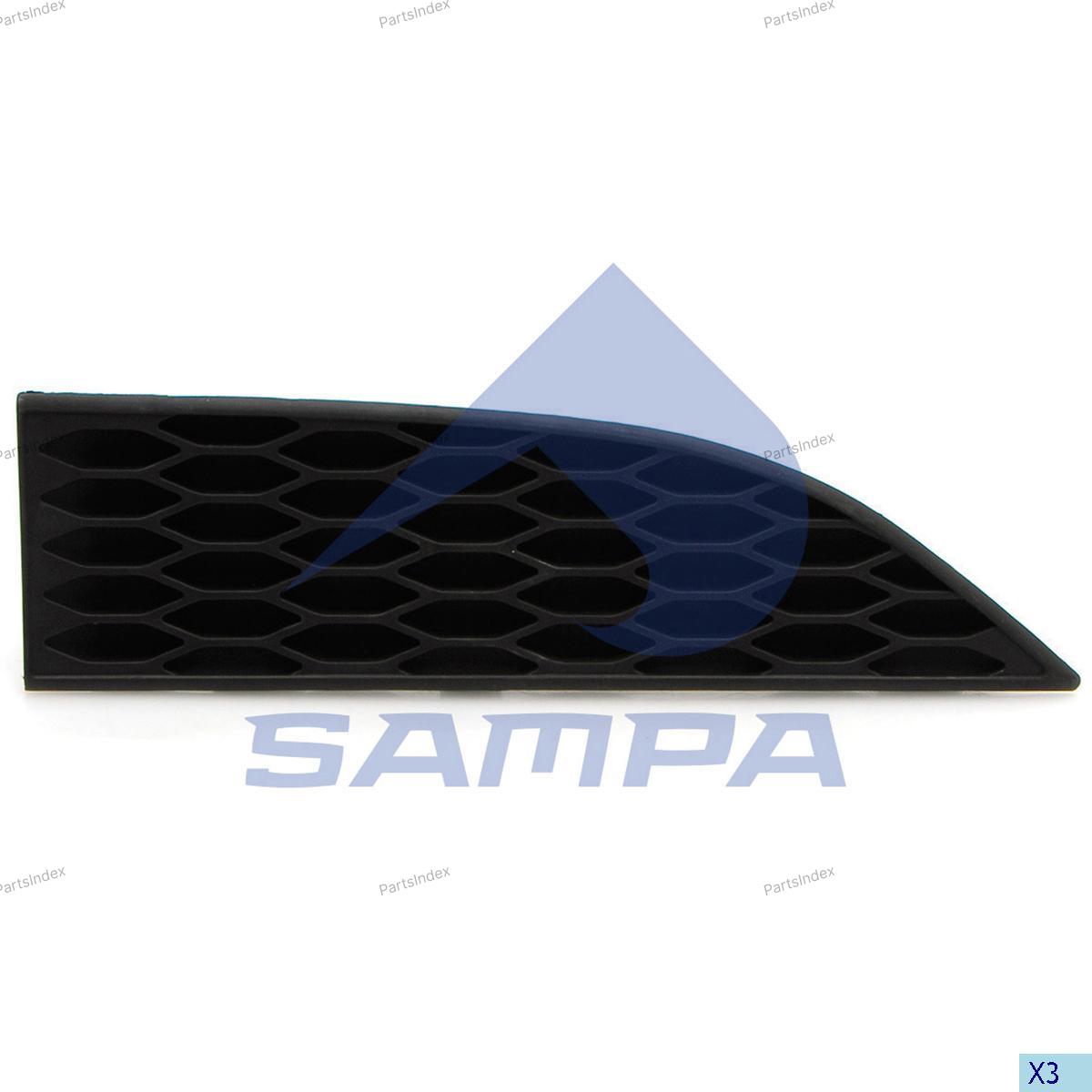 18100562 SAMPA Сетка спойлера на левую центральную часть