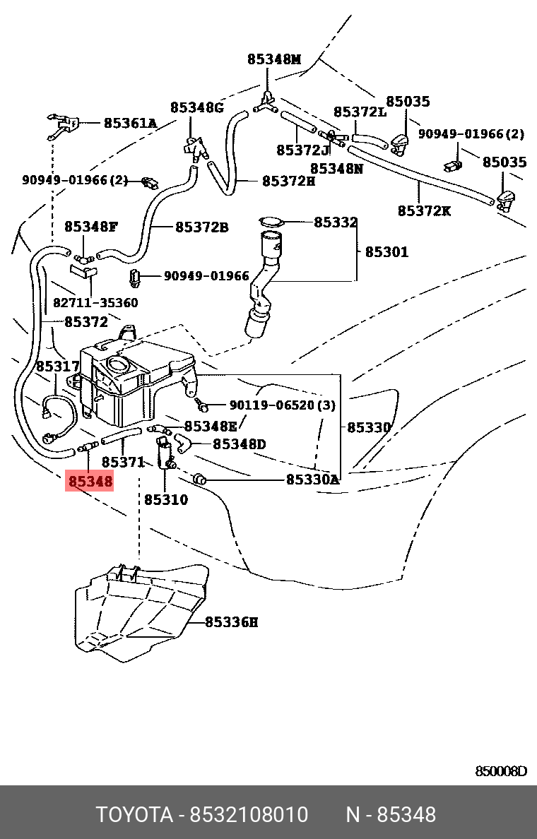 8532108010 TOYOTA 