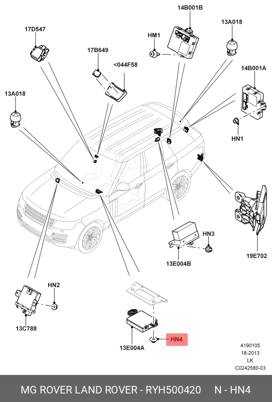 RYH500420 LAND ROVER Винт,SCREW,SECHSKANTMUTTER MIT UNTERLEGSCHEIBE