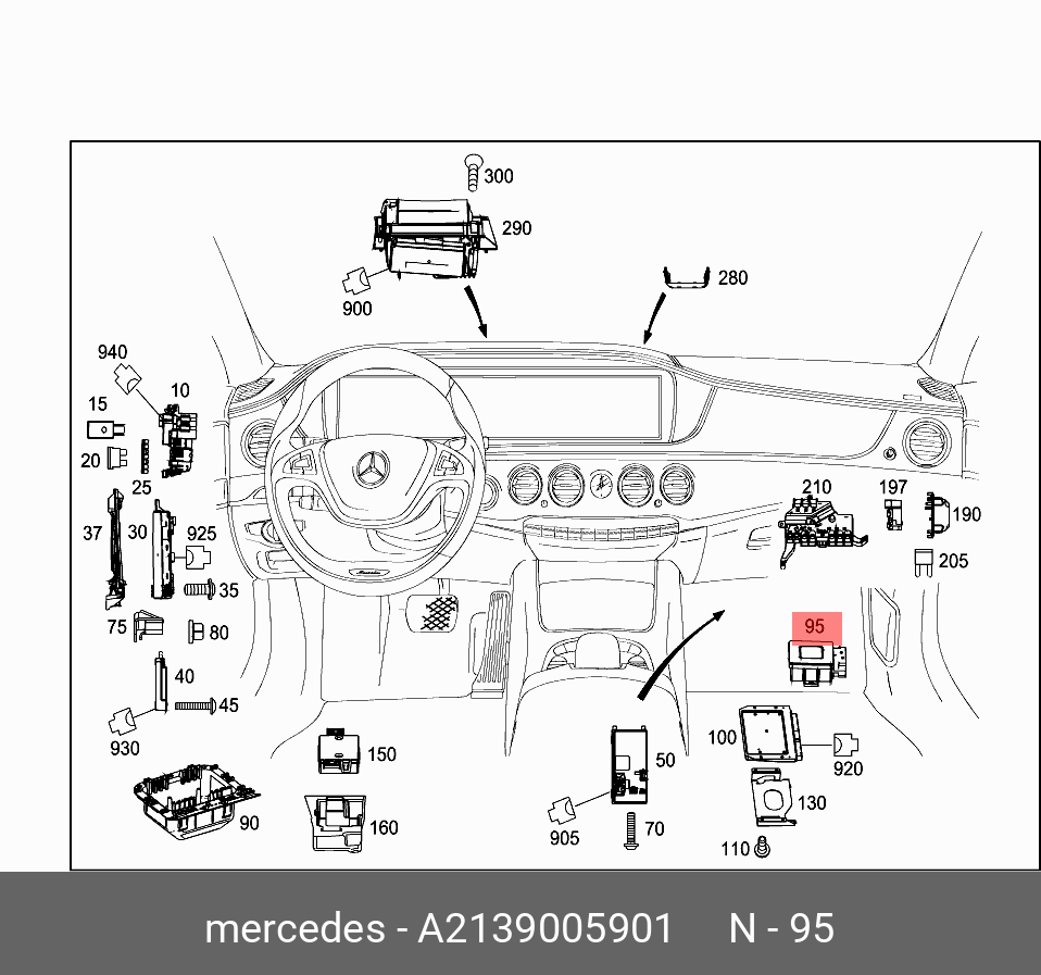 A2139005901 MERCEDES-BENZ БЛОК УПРАВЛЕНИЯ КОММУНИКАЦИОННЫЙ