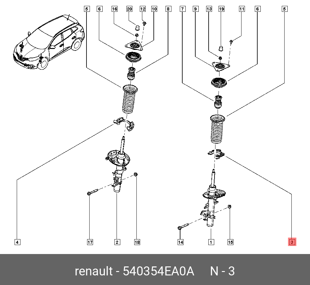 540354EA0A RENAULT - 540354EA0A RENAULT -