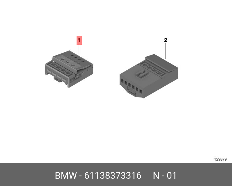 61138373316 BMW Универсальный корпус розетки незакодир.,UNIVERSAL-BUCHSENGEHÄUSE UNCODIERT
