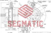 SBD30093230 SEGMATIC Диск тормозной пер вент. MERCEDES BENZ ML-Class III (W166) ML 350 BlueEfficiency 4-matic [M 276.955] 306- [330*54,5*32]