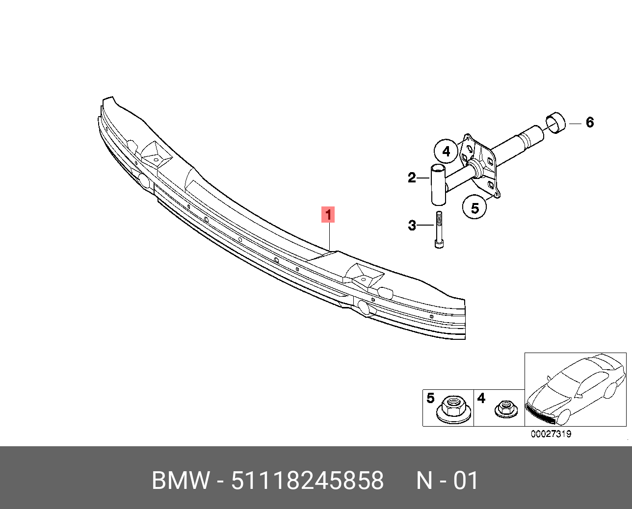 51118245858 BMW Кронштейн