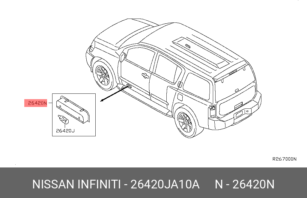 26420JA10A NISSAN ЛАМПОЧКА