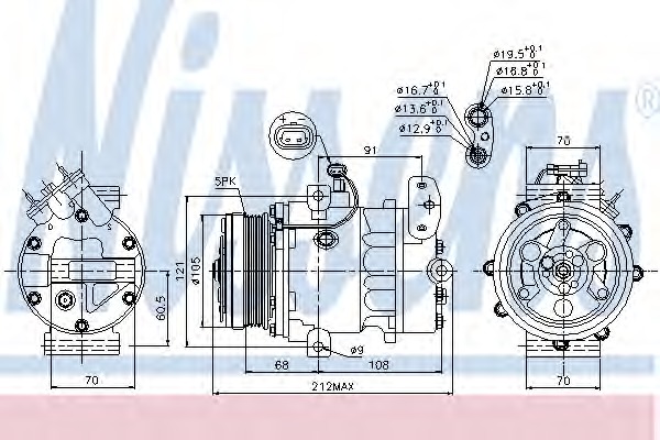 89037 NISSENS Компрессор кондиционера