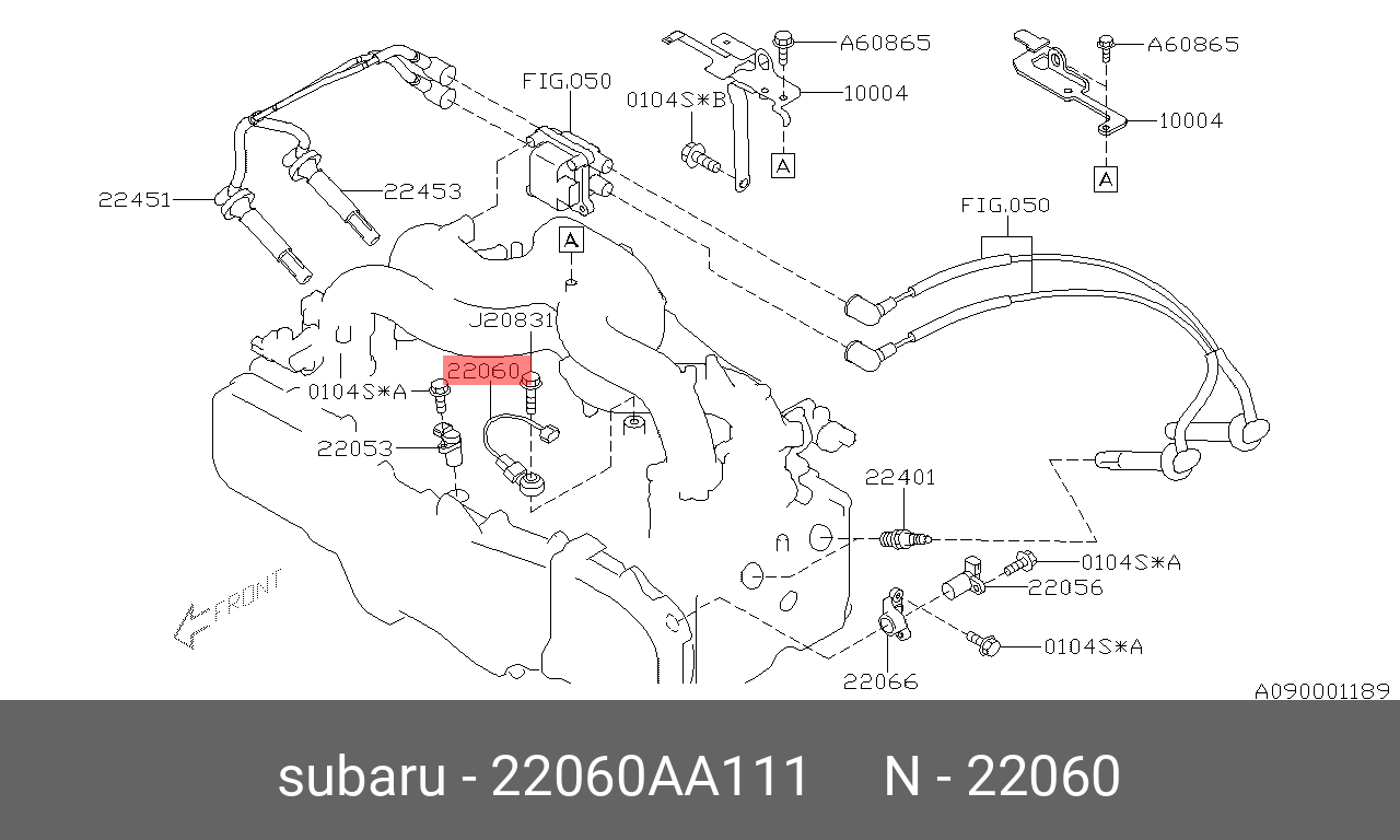 22060AA111 SUBARU ДАТЧИК ДЕТОНАЦИИ
