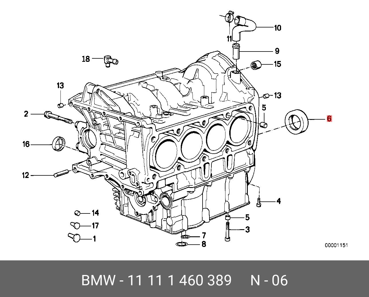 11111460389 BMW Сальник, 50X80X10