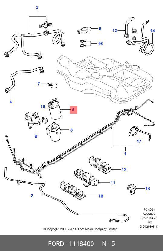 1118400 FORD Топливный фильтр