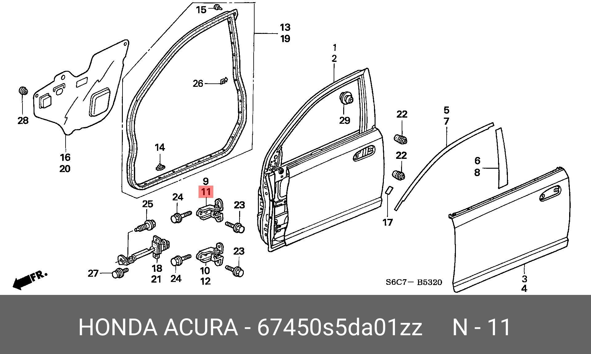 67450S5DA01ZZ HONDA -