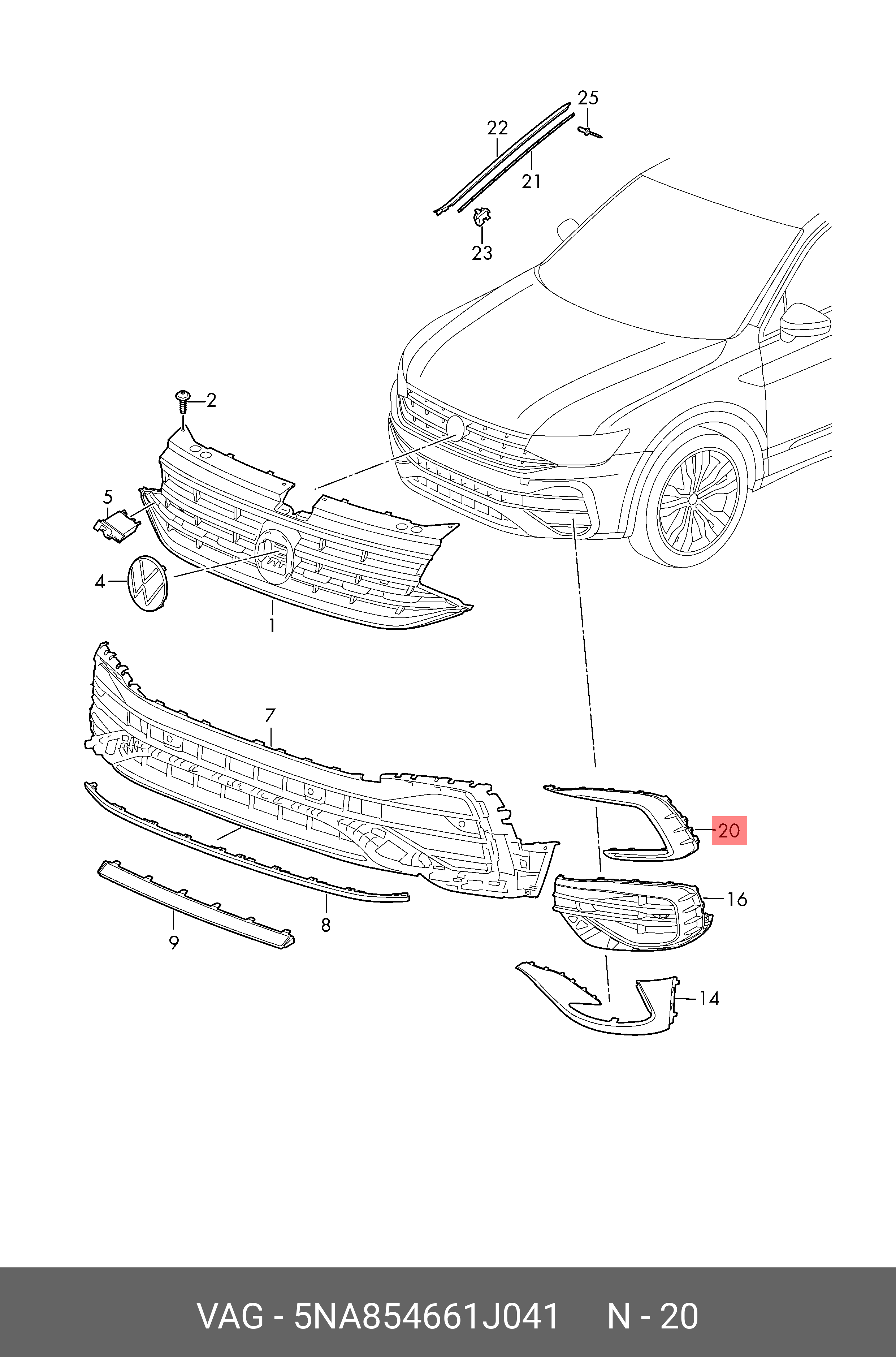 5NA854661J041 VAG 