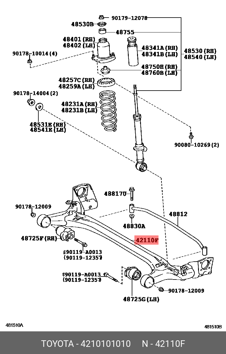 4210101010 TOYOTA 