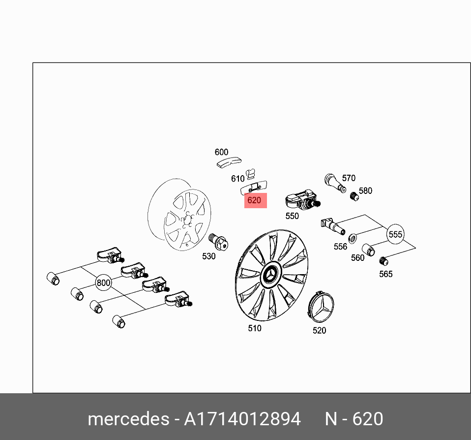 A1714012894 MERCEDES-BENZ ГРУЗ БАЛАНСИРОВОЧНЫЙ