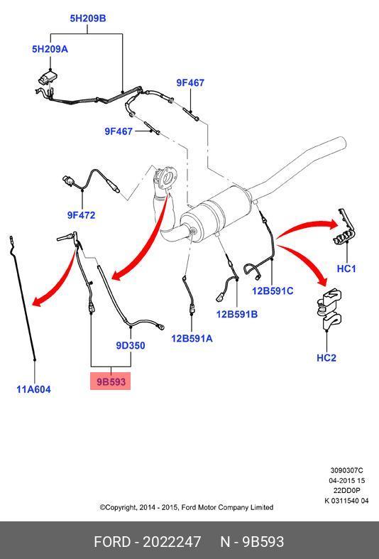 2022247 FORD VENTIL,VALVE ASY - FUEL VAP