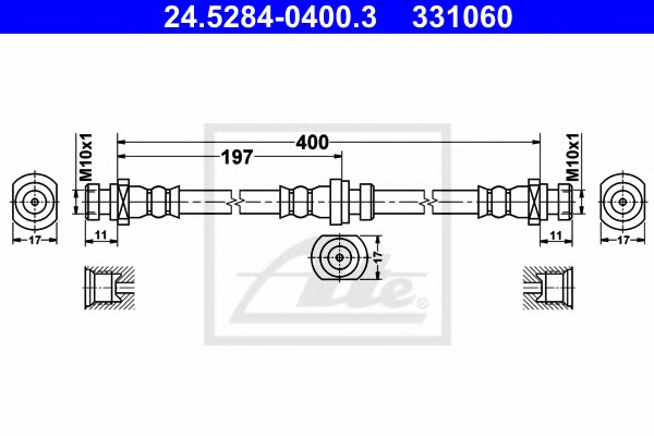 24528404003 ATE Тормозной шланг