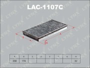 LAC1107C LYNX Фильтр салонный угольный (комплект 2 шт.)