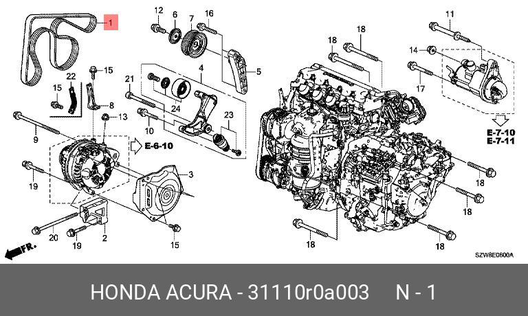 31110R0A003 HONDA Ремень приводной